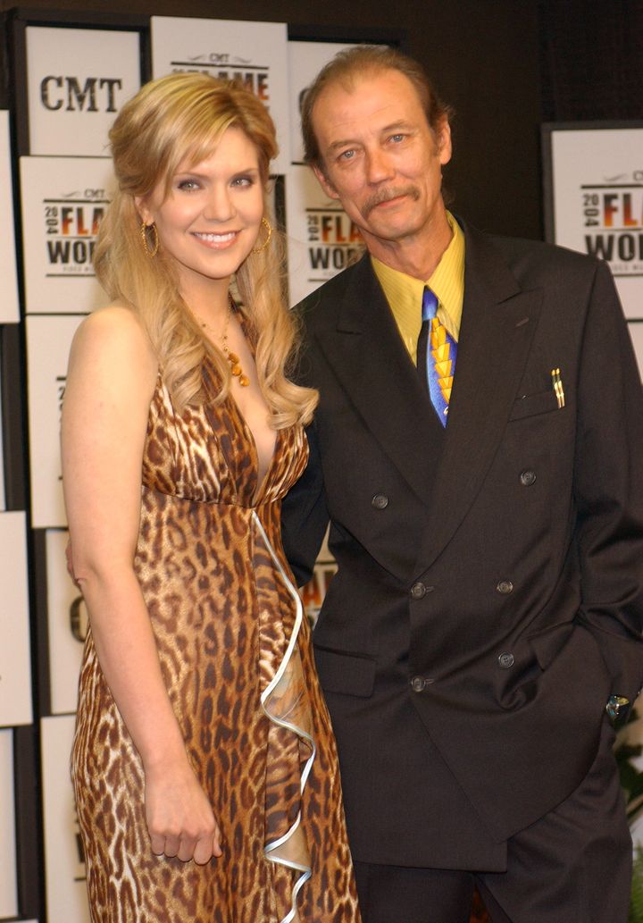 Alison Krauss and Tony Rice during CMT 2004 Flame Worthy Video Music Awards.&nbsp;