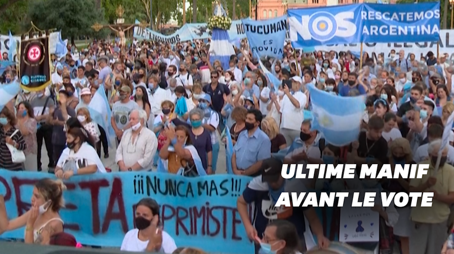 En Argentine, les anti-IVG se mobilisent avant un vote capital au Sénat
