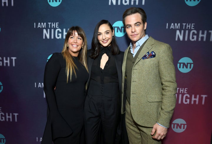 Patty Jenkins, Gadot, and Chris Pine at the Los Angeles premiere of TNT's "I Am The Night" in 2019. Pine starred in the limited series.