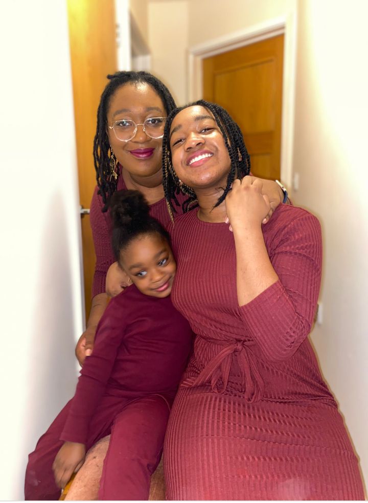 Tinuke Bernard and her two daughters.