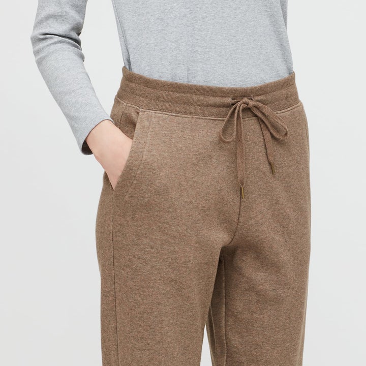 Pile-lined sweatpants