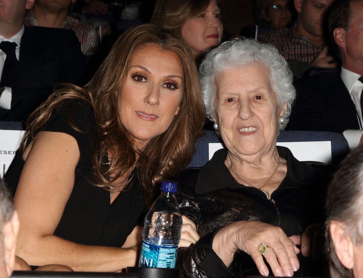 C&eacute;line Dion and Therese Tanguay Dion in 2010.