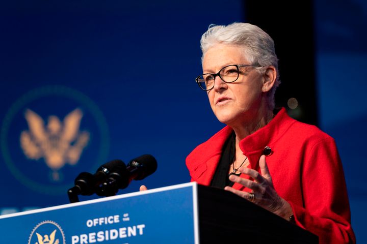 Defeating the threat of global climate change "is the fight of our lifetimes," Gina McCarthy said after being introduced as Biden's nominee to be his national climate adviser.