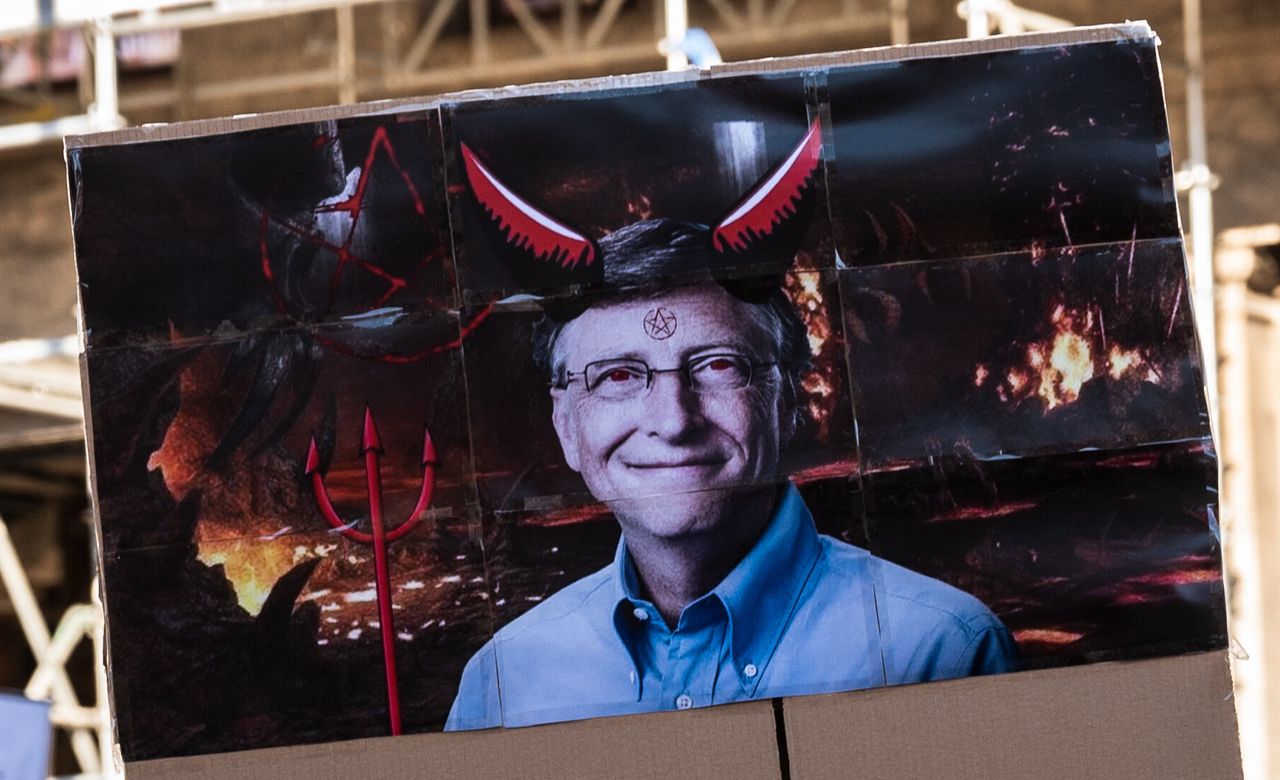 Coronavirus conspiracy theorists have turned billionaire philanthropist Bill Gates into a supervillain amid the pandemic.