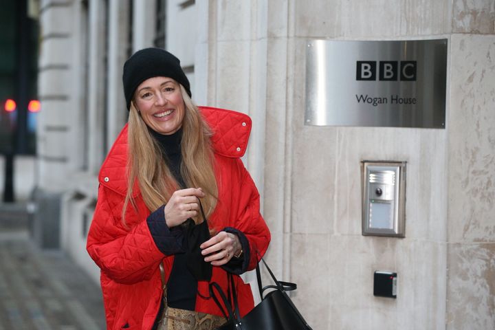 Cat Deeley arrives at Wogan House in London to make her BBC Radio 2 debut. 