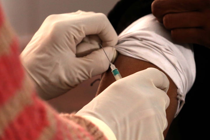 A dry run or mock drill is being done for Covid-19 vaccine at an urban community health centre, in Ajmer, in the Indian state of Rajasthan on 02 January 2021. (Photo by Himanshu Sharma/NurPhoto via Getty Images)