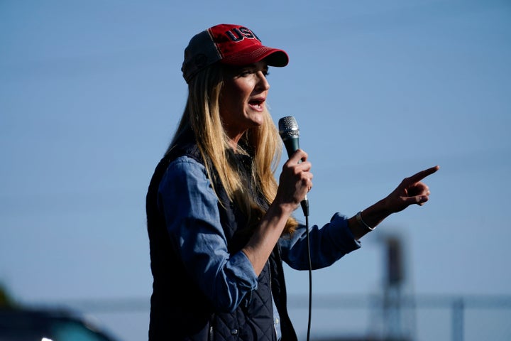 Loeffler at a campaign rally on Jan. 2, 2021, in Cumming, Ga. (AP Photo/Brynn Anderson)