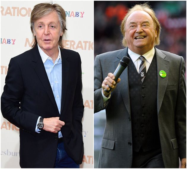 (L-R) Paul McCartney and Gerry Marsden