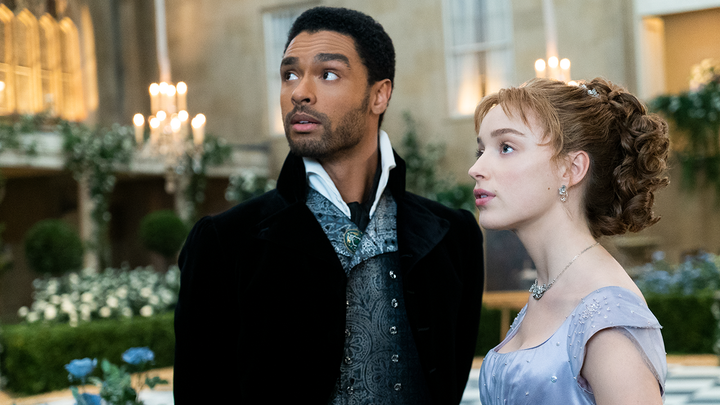 Simon y Dafne en 'Los Bridgerton' (NETFLIX).