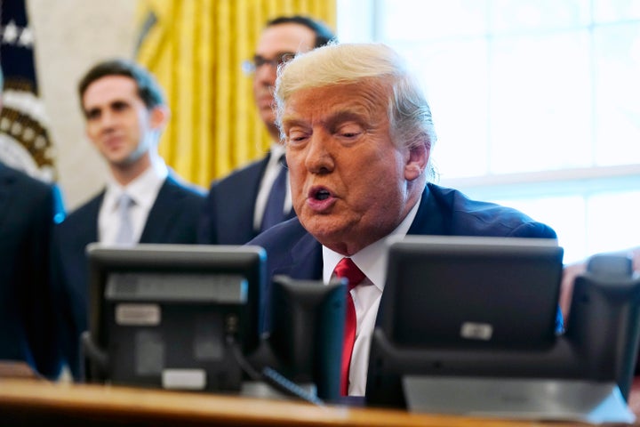 Two Democratic lawmakers are asking the FBI to investigate President Donald Trump for solicitation of election fraud during h