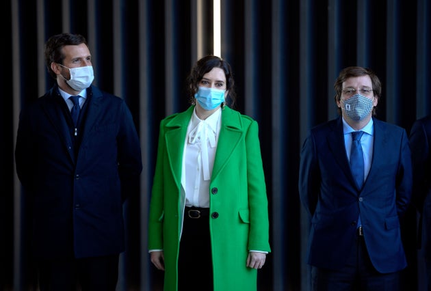 Pablo Casado, Isabel D&iacute;az Ayuso y&nbsp;Jos&eacute; Luis