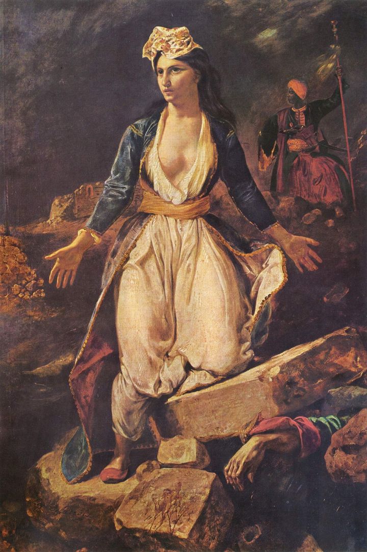 Η Ελλάδα στα ερείπια του Μεσολογγίου, 1827