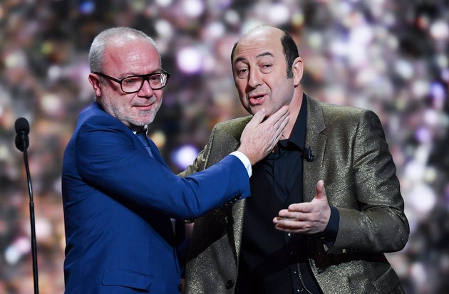 Olivier Baroux et Kad Merad, ici sur la scène des César en