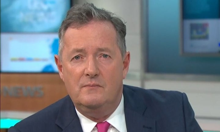 Piers Morgan in the Good Morning Britain studio