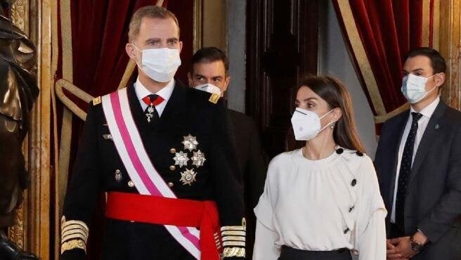 Los reyes en la Pascua Militar.