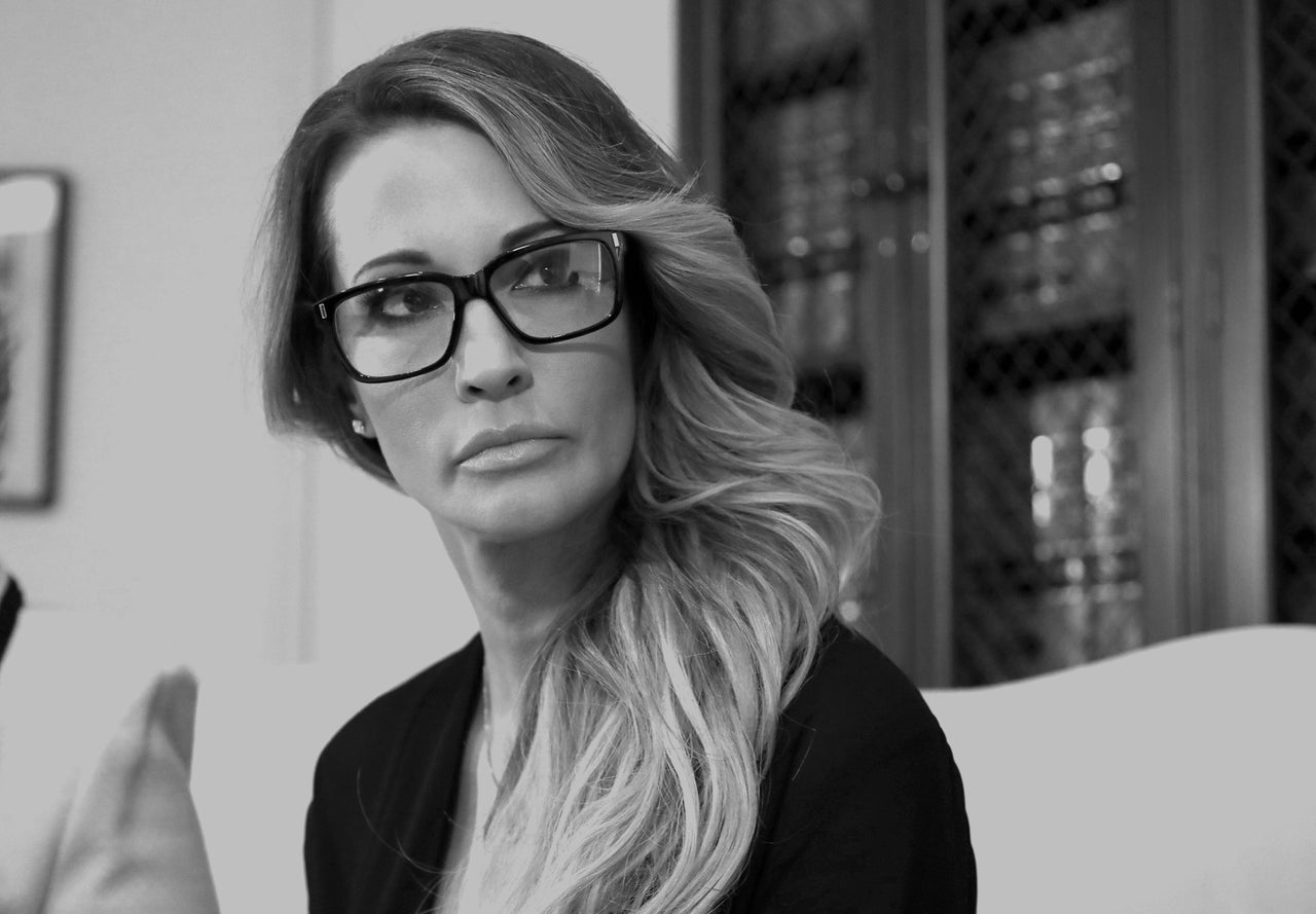 Jessica Drake at a news conference in Los Angeles on Oct. 22, 2016. She accused Donald Trump of grabbing and kissing her without her consent in 2006.