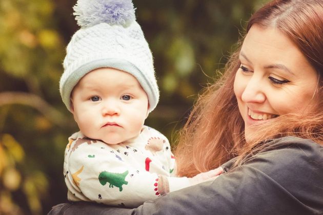 Steph Almond and her son. 