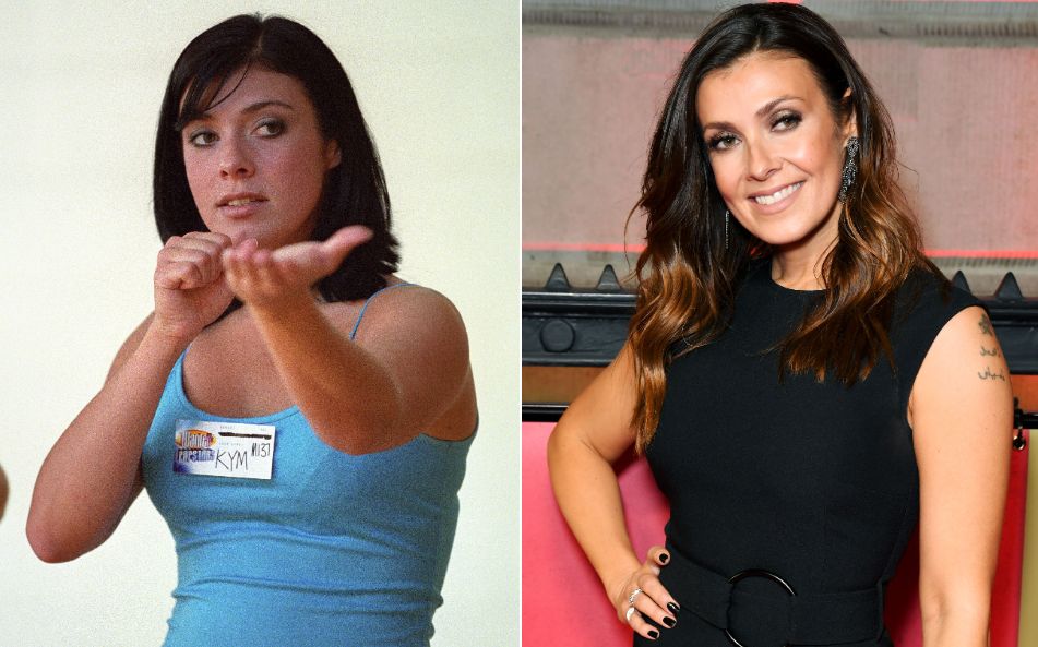 Kym Marsh pictured in 2001 and 2020