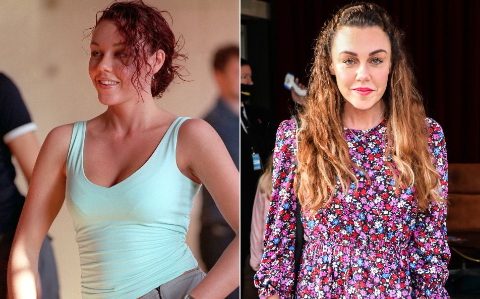 Michelle Heaton in 2001 and 2020