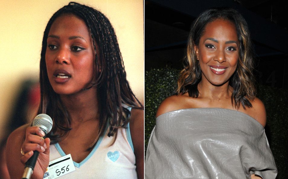 Kelli Young pictured in 2001 and 2019