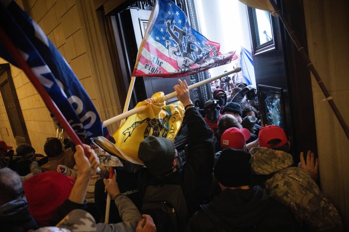 A pro-Trump mob breaks into the U.S. Capitol on Jan. 6, 2021, in Washington.