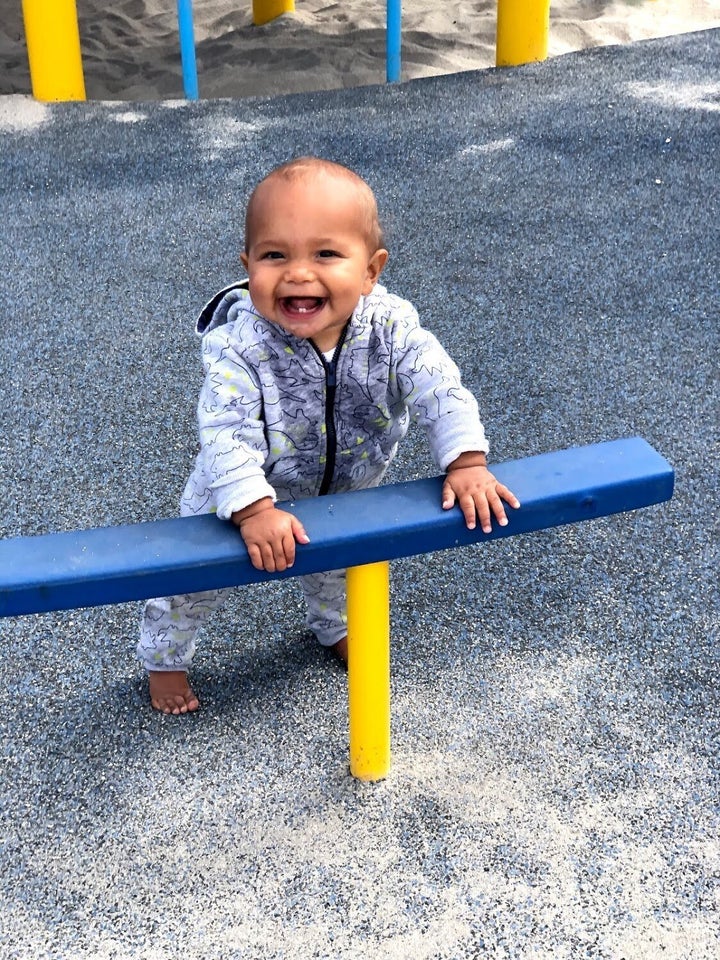 The author's younger son at 9 months old.