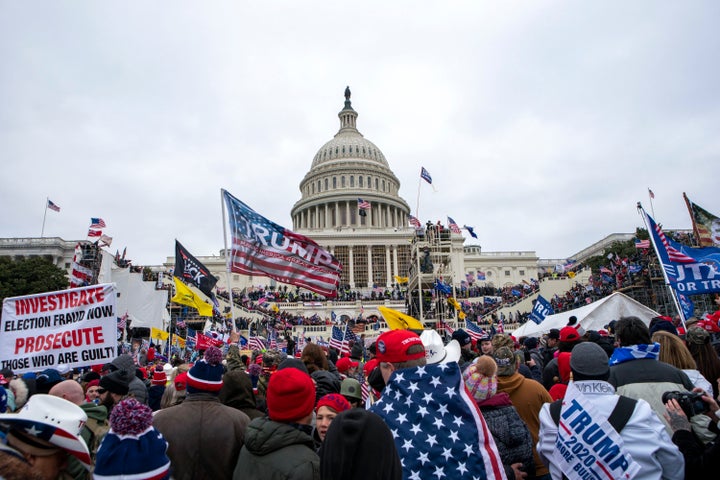 Trump supporters rally at the U.S. Capitol on Jan. 6.