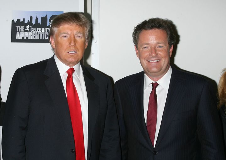 Piers appeared opposite Trump on The Apprentice in the US in 2007