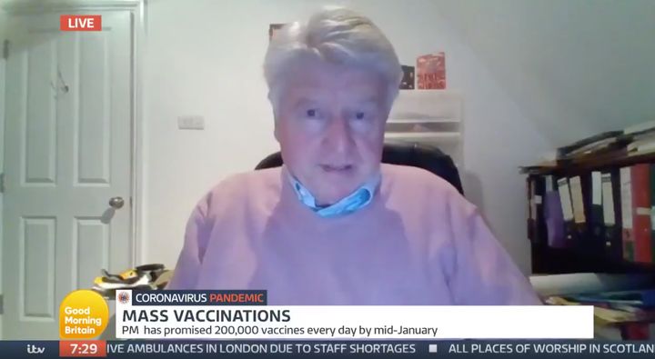 Stanley Johnson suggested he could live "fancy free" after receiving the Covid-19 vaccine, but Kate pointed out this was not the case