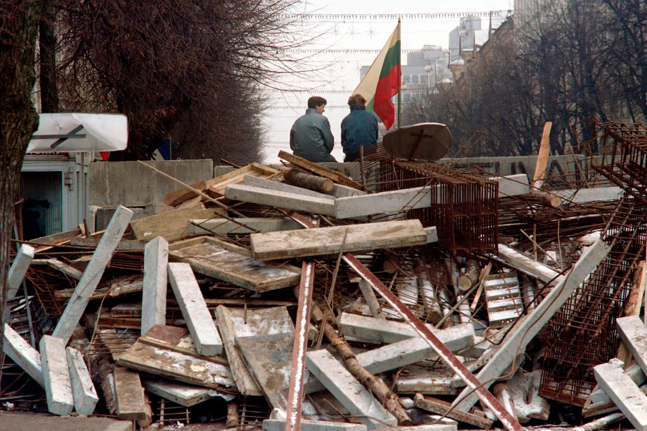 Λιθουανοί πολίτες στο Βίλνιους 20 Ιανουαρίου 1991