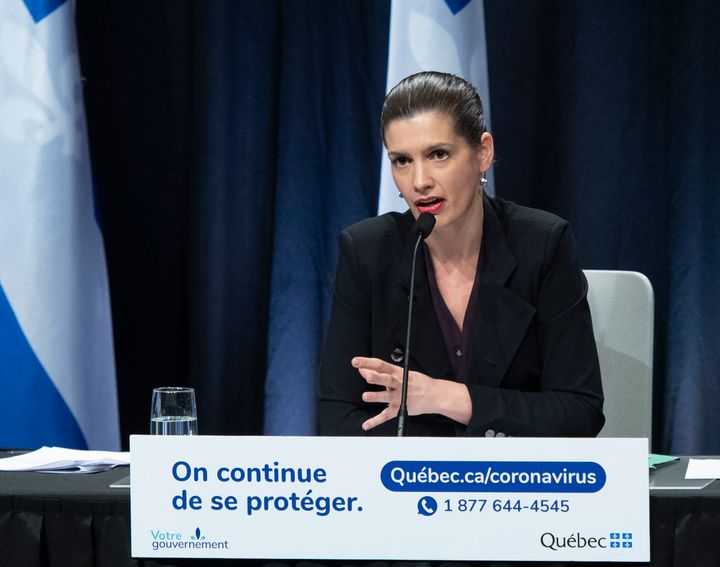 La ministre de la Sécurité publique, Geneviève Guilbault. 
