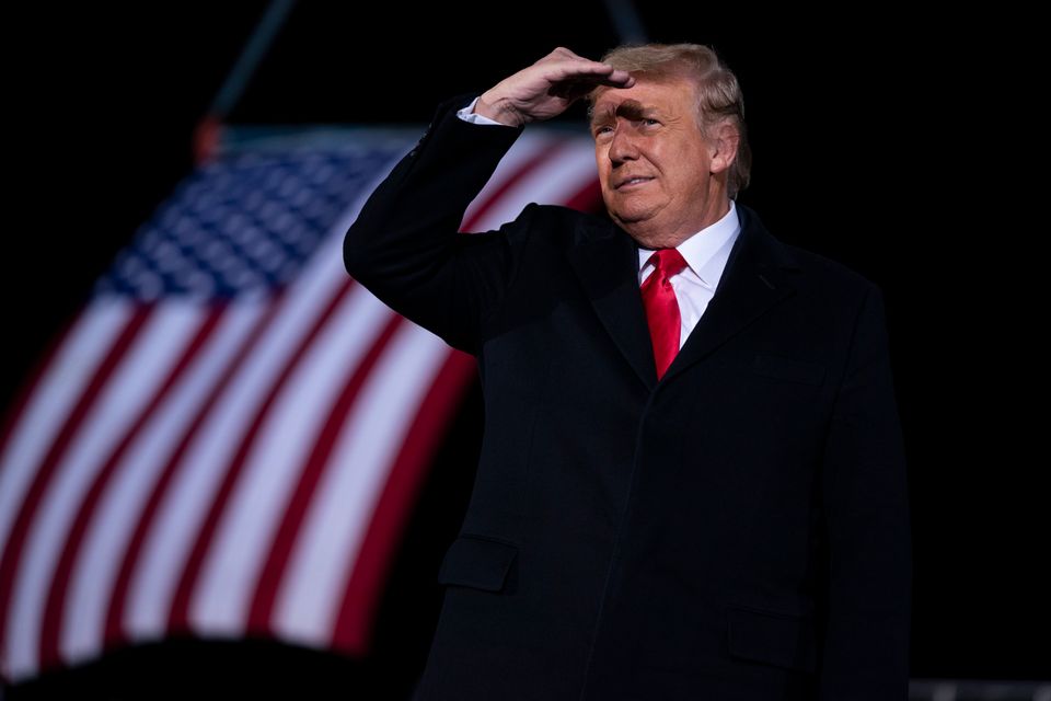 Donald Trump arrivant en Géorgie le 4 janvier 2021 (AP Foto/Evan Vucci, Archivo)