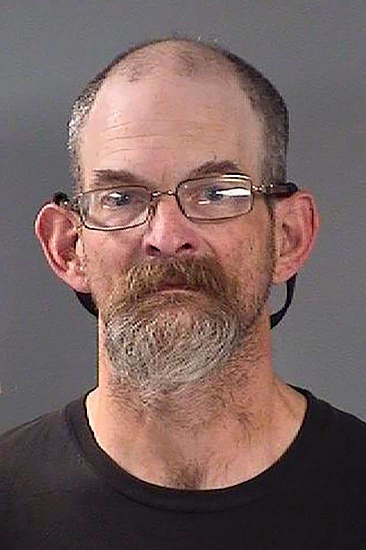 This undated photo provided by the Johnson County Sheriff's Office in Iowa City, Iowa, shows Michael Stepanek after his arrest on Aug. 25, 2020.