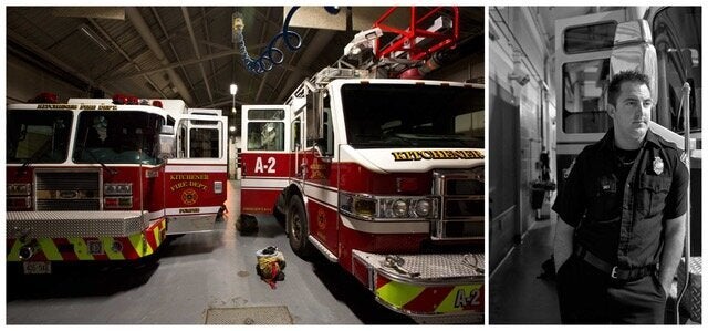 A photo in the 5 a.m. project: Jan - Firefighter - Fire Station 2.