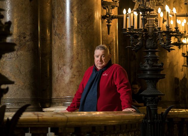 Claude Lévêque pris en photo le 30 décembre 2018 à l'Opéra Garnier.  