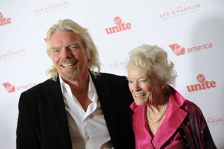 Sir Richard Branson's mother Eve has died aged 96