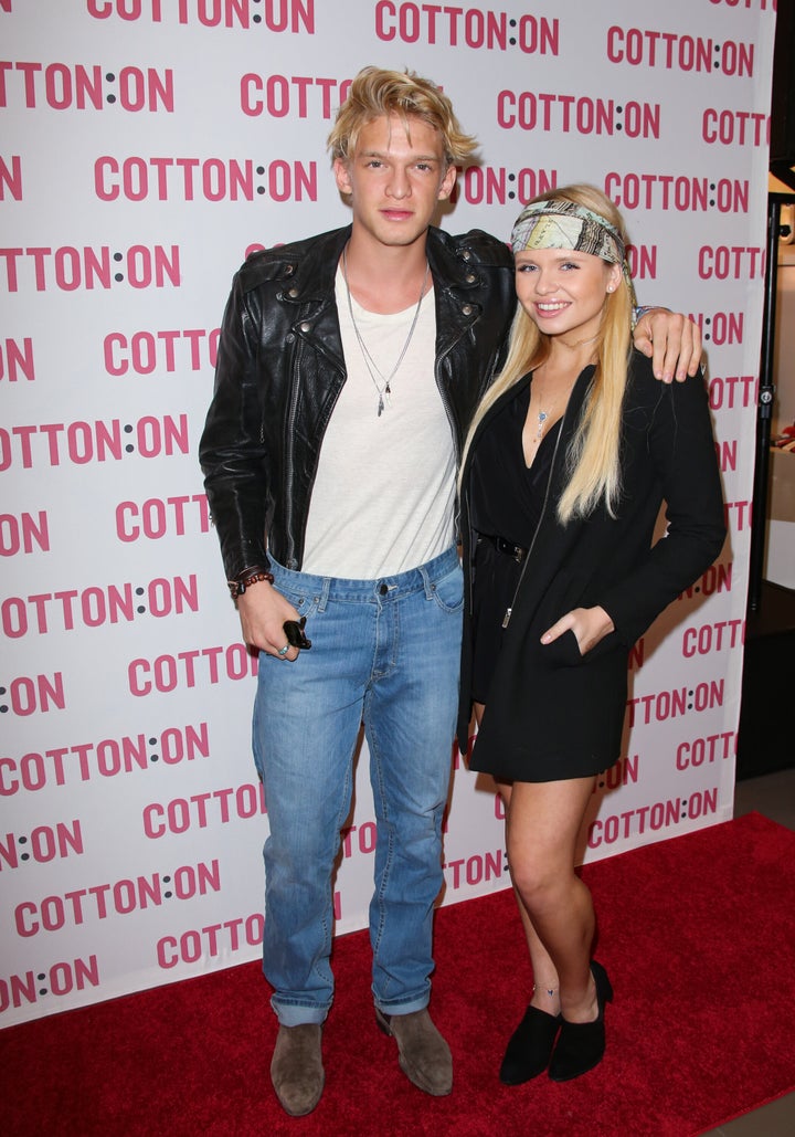 Cody Simpson and Alli Simpson pictured in Santa Monica in 2014.