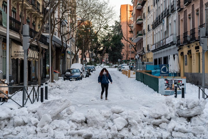 Una imagen de este lunes en Madrid.