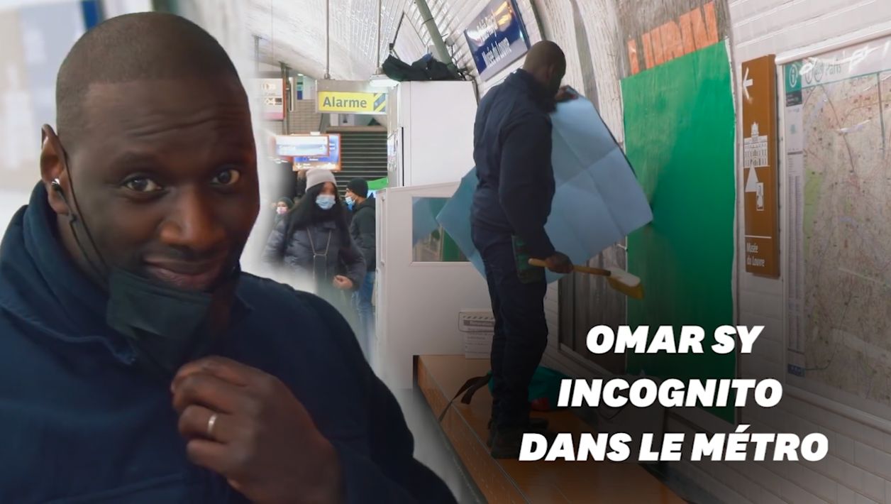 Omar Sy fait diversion comme Arsène Lupin dans le métro parisien