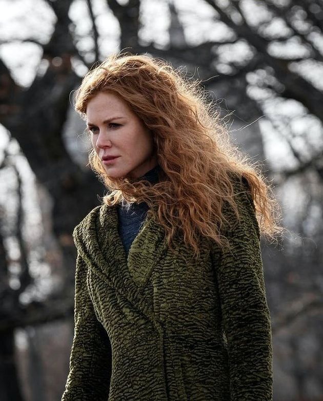 Nicole Kidman and one of her many lovely coats in The Undoing