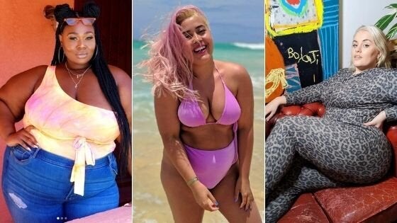 Influencers Simone Mariposa,Megan Jayne Crabbe and Felicity Hayward each run popular body-positive accounts.