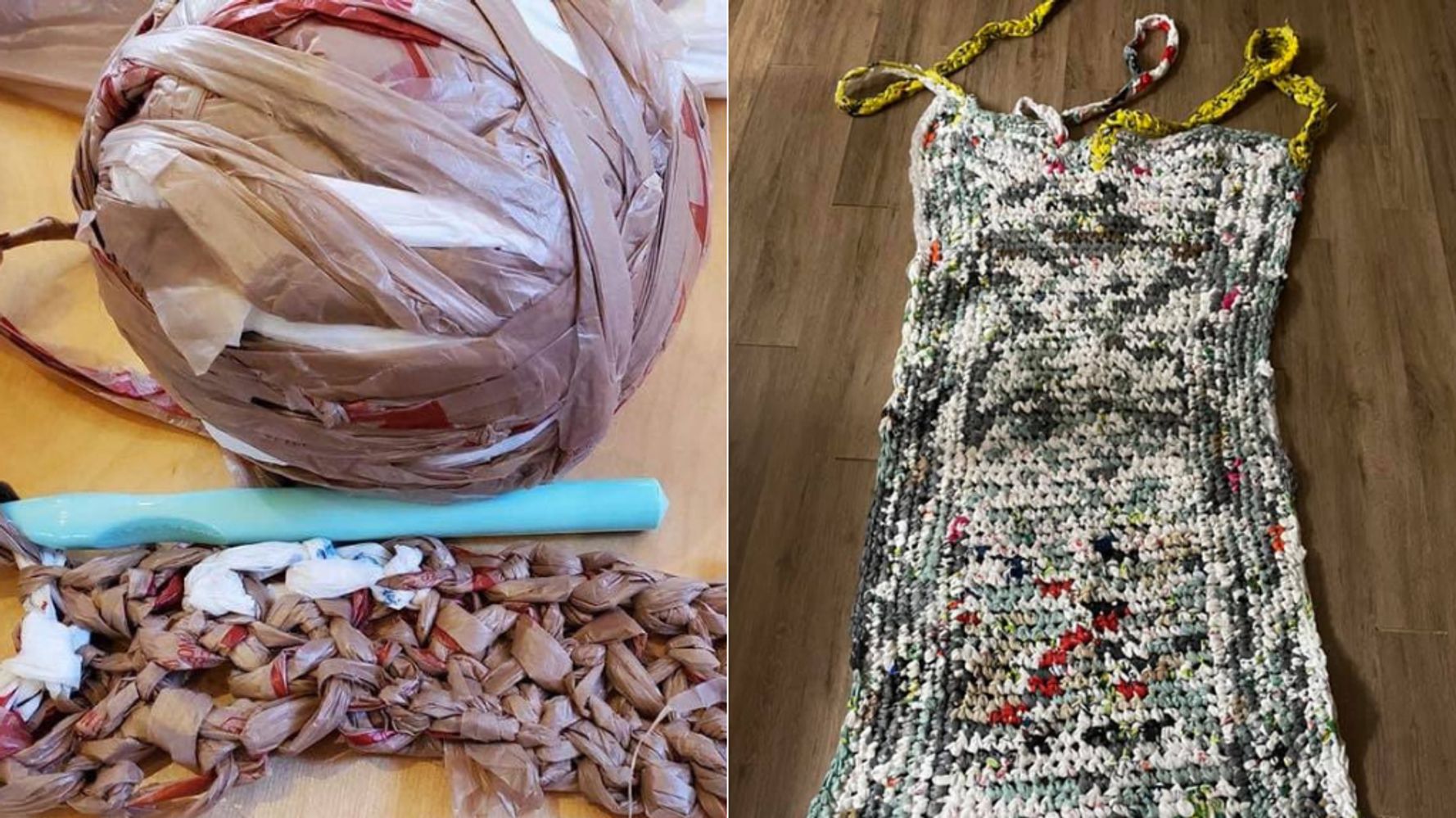 Canadians Crochet Mats From Plastic Bags To Help The Homeless
