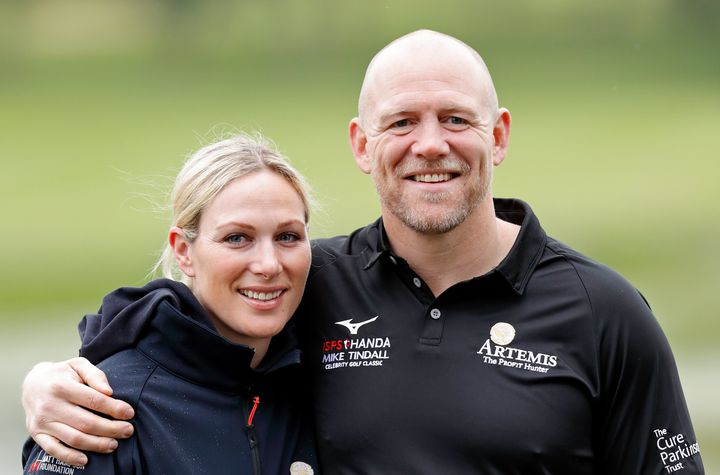 The Queen's granddaughter Zara Tindall and her husband Mike Tindall on May 17, 2019 in Sutton Coldfield, England. They recently announced they're expecting their third child.