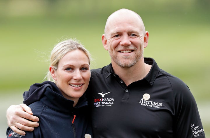 The Queen's granddaughter Zara Tindall and her husband Mike Tindall on May 17, 2019 in Sutton Coldfield, England. They recently announced they're expecting their third child.