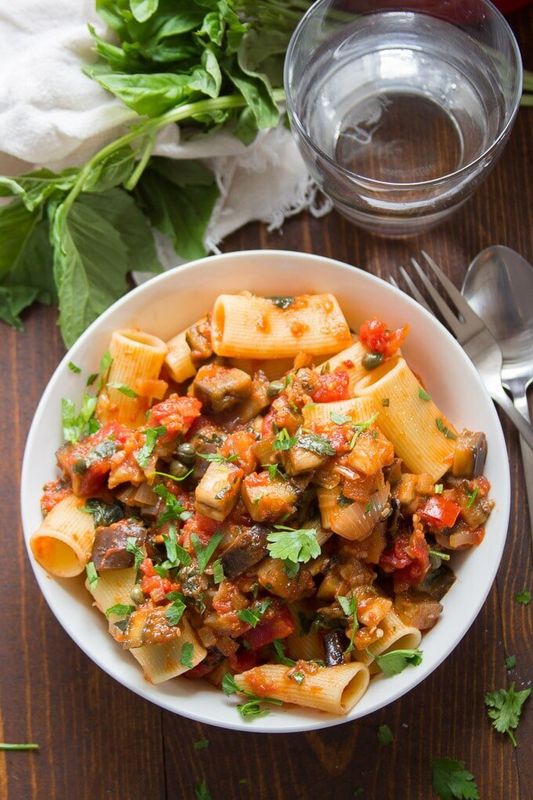 Spicy Eggplant Pasta from Connoisseurus Veg