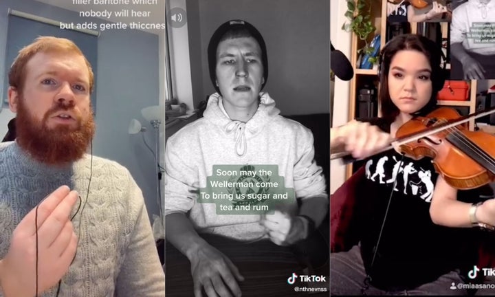 Singing sea shanties collectively has become popular on TikTok.