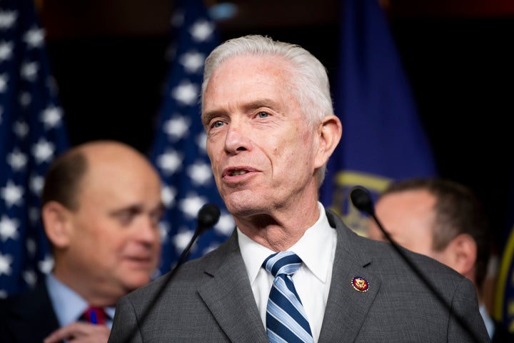 Rep. Bill Johnson, R-Ohio, speaks during a press conference in the Capitol on Feb. 11, 2020. (Bill Clark/CQ-Roll Call, Inc via Getty Images)