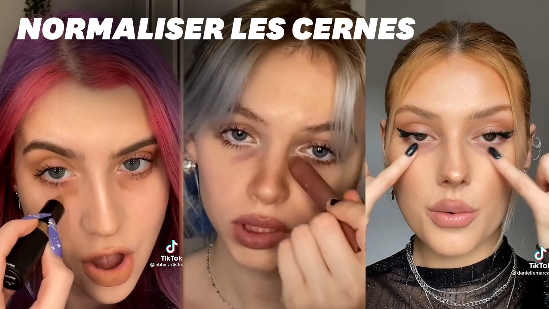 Sur TikTok, la tendance est aux... cernes sous les yeux