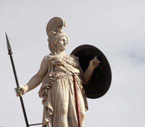 Αγαλμα της θεάς Αθηνάς στην Ακαδημία Αθηνών