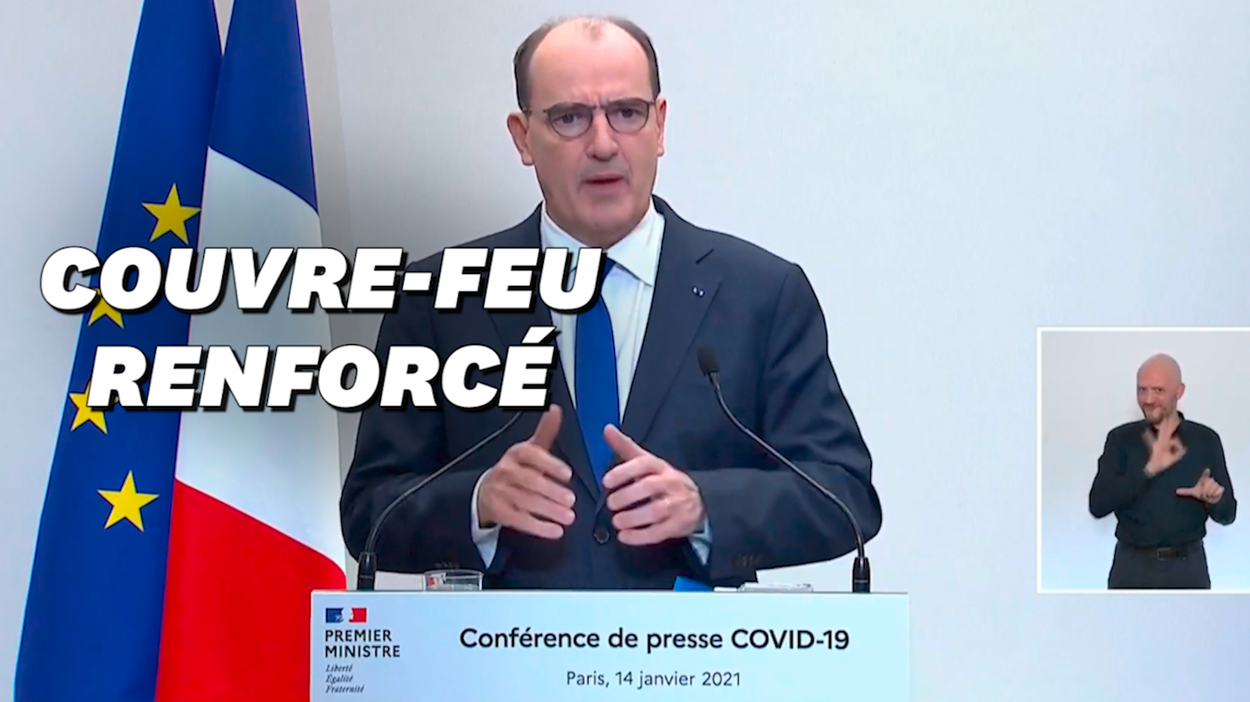 Covid-19: Castex annonce un couvre-feu national à 18h dès samedi